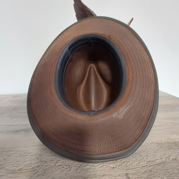 Leather Cowboy Hat - Picture 2 of 5